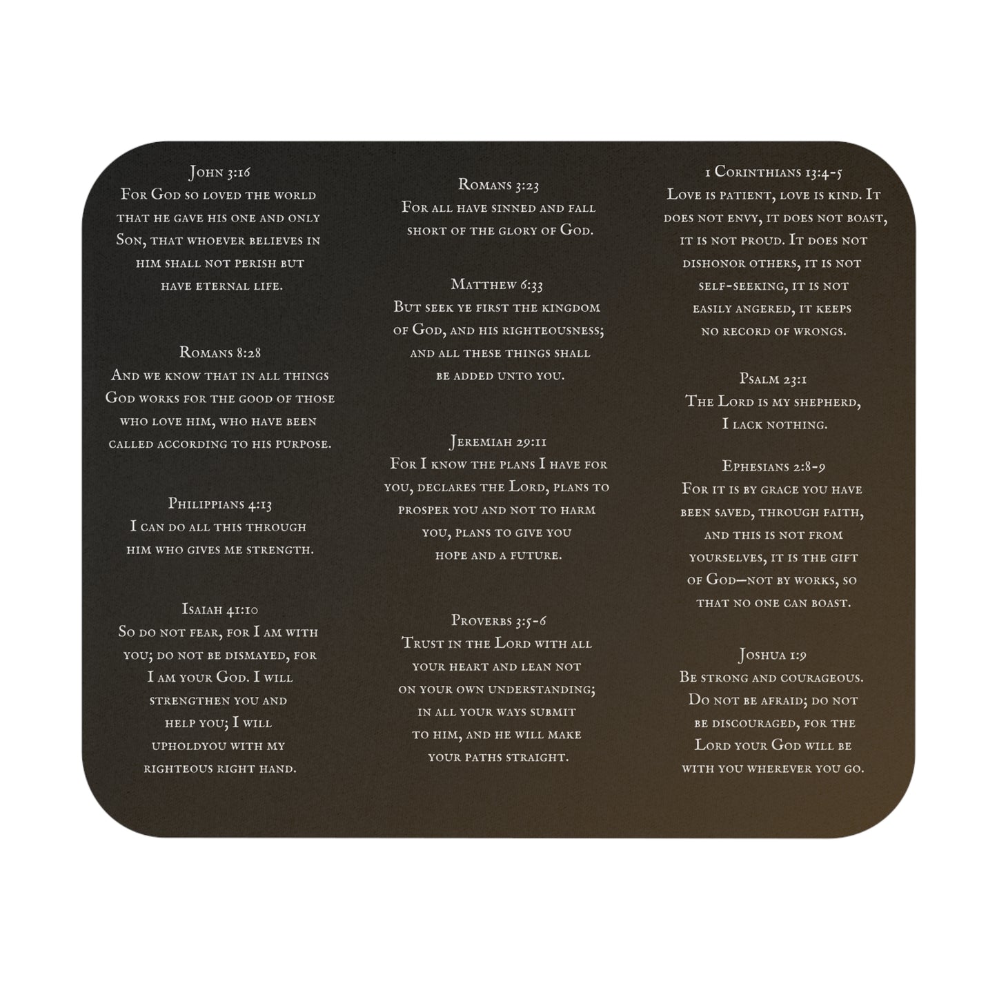 Scriptural Mouse Pad, Jesus Mouse Pad, Bible Mouse Pad, Christian Mouse Pad