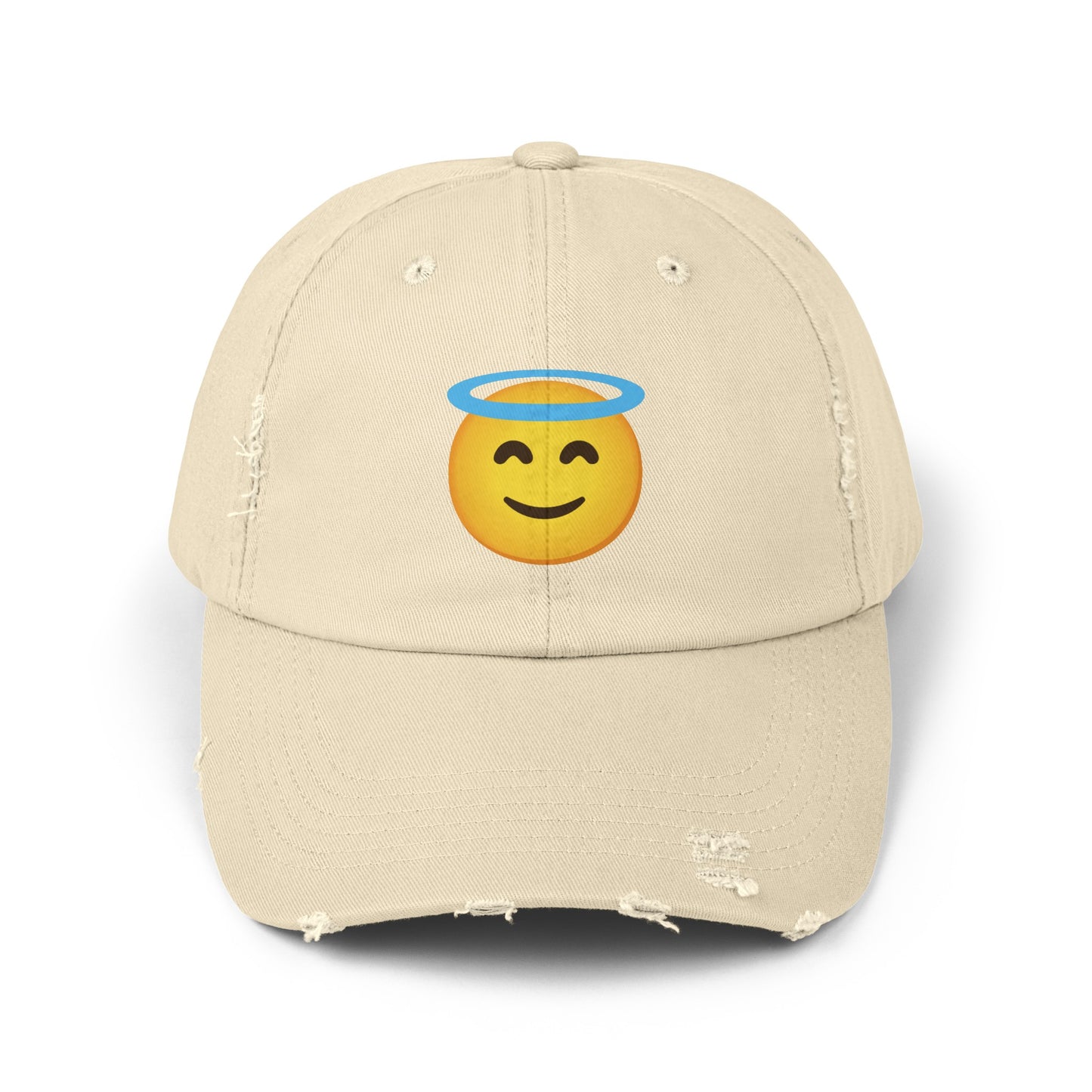 Unisex Angel Emoji Hat, Christian Hat, Jesus Hat, Christian Apparel