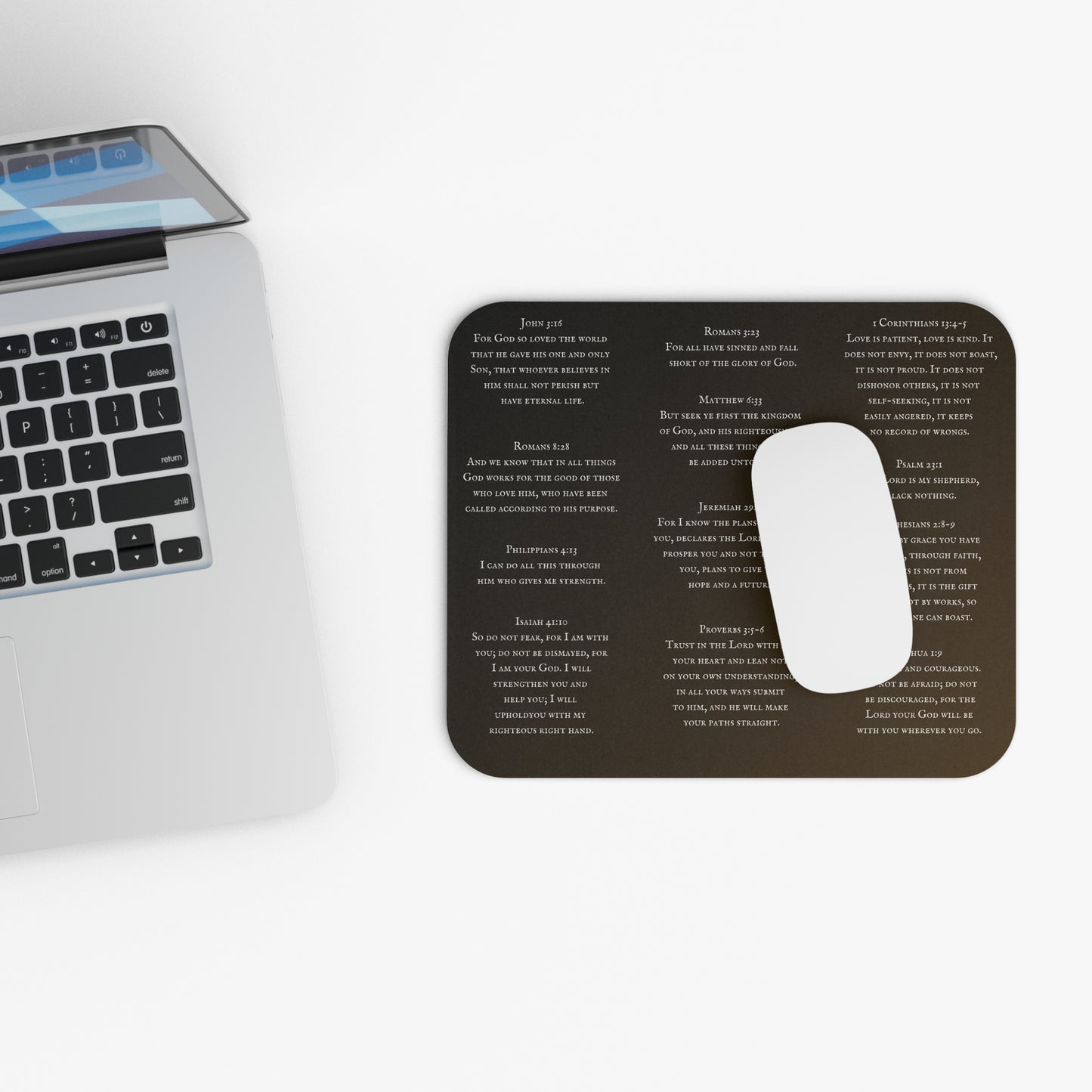 Scriptural Mouse Pad, Jesus Mouse Pad, Bible Mouse Pad, Christian Mouse Pad