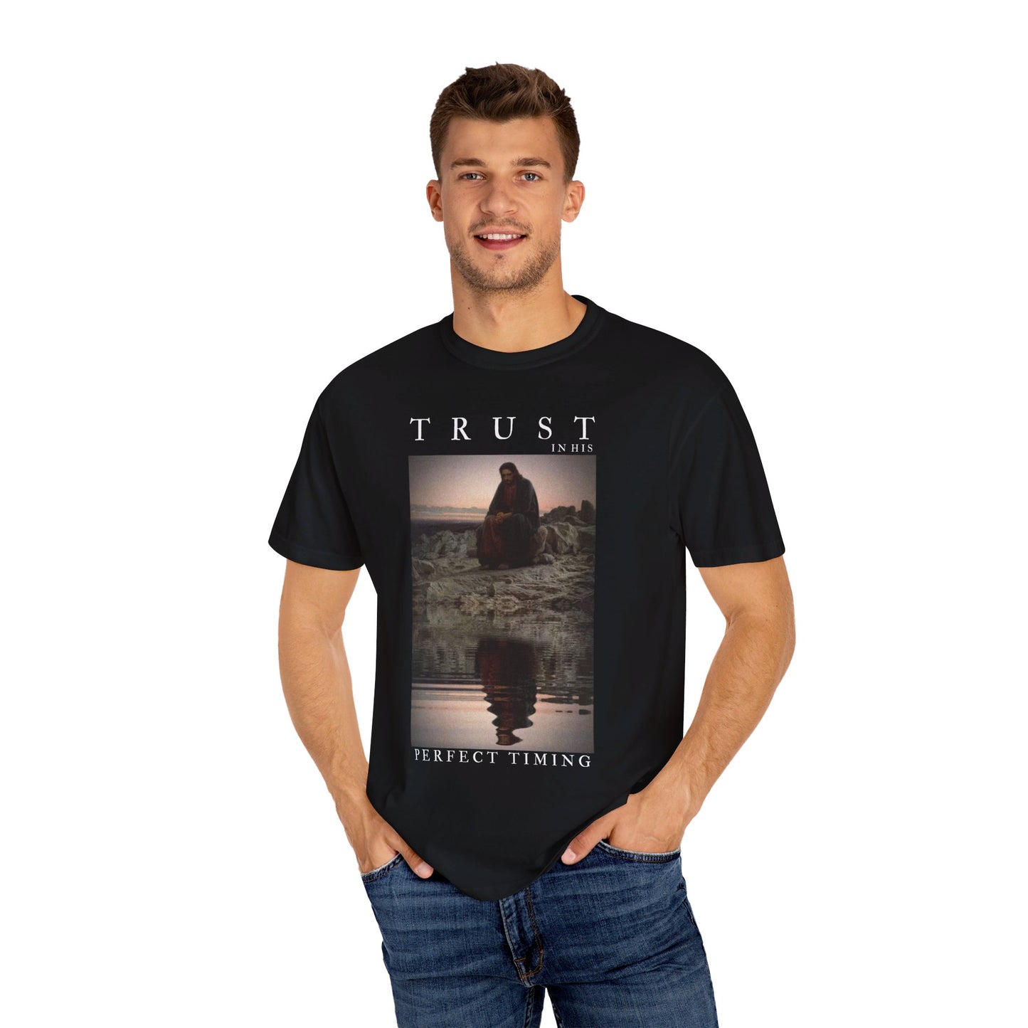 Christian Unisex "Trust In His Perfect Timing" T-shirt