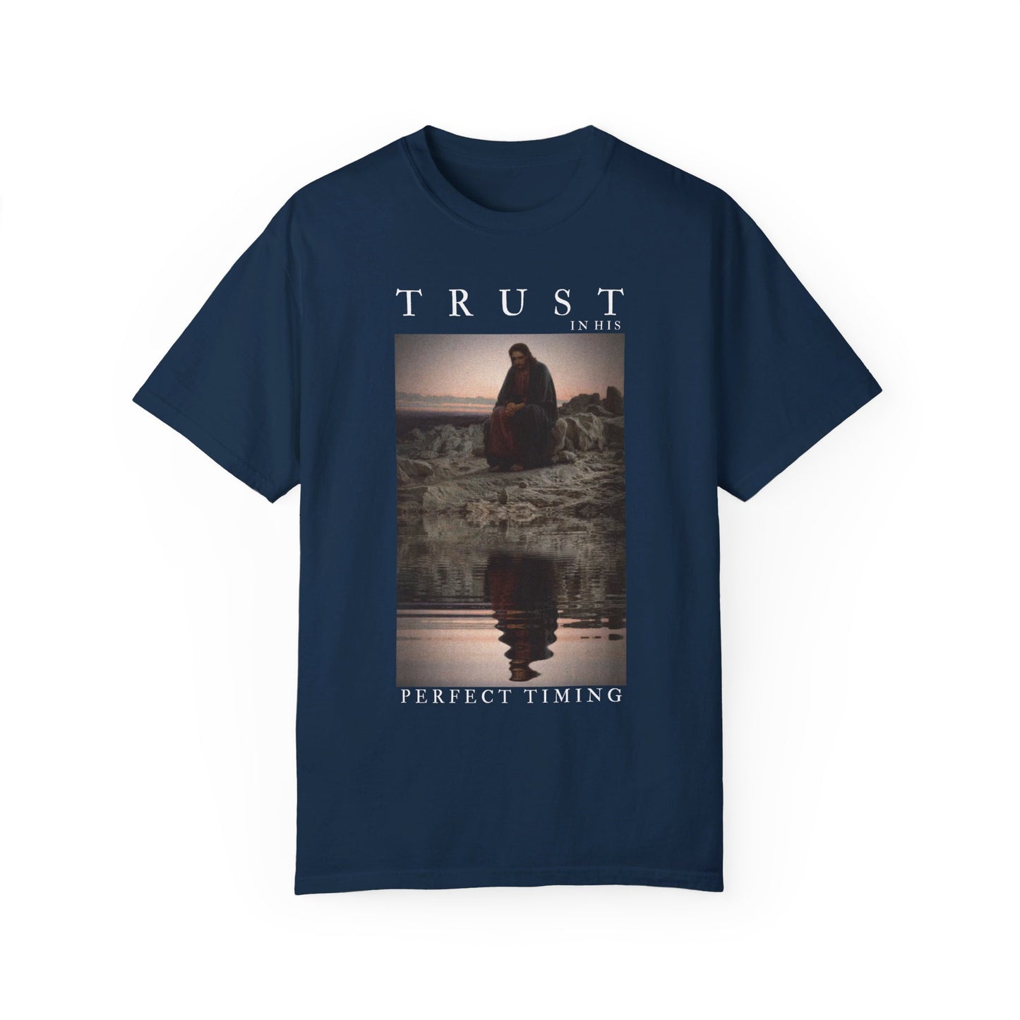 Christian Unisex "Trust In His Perfect Timing" T-shirt